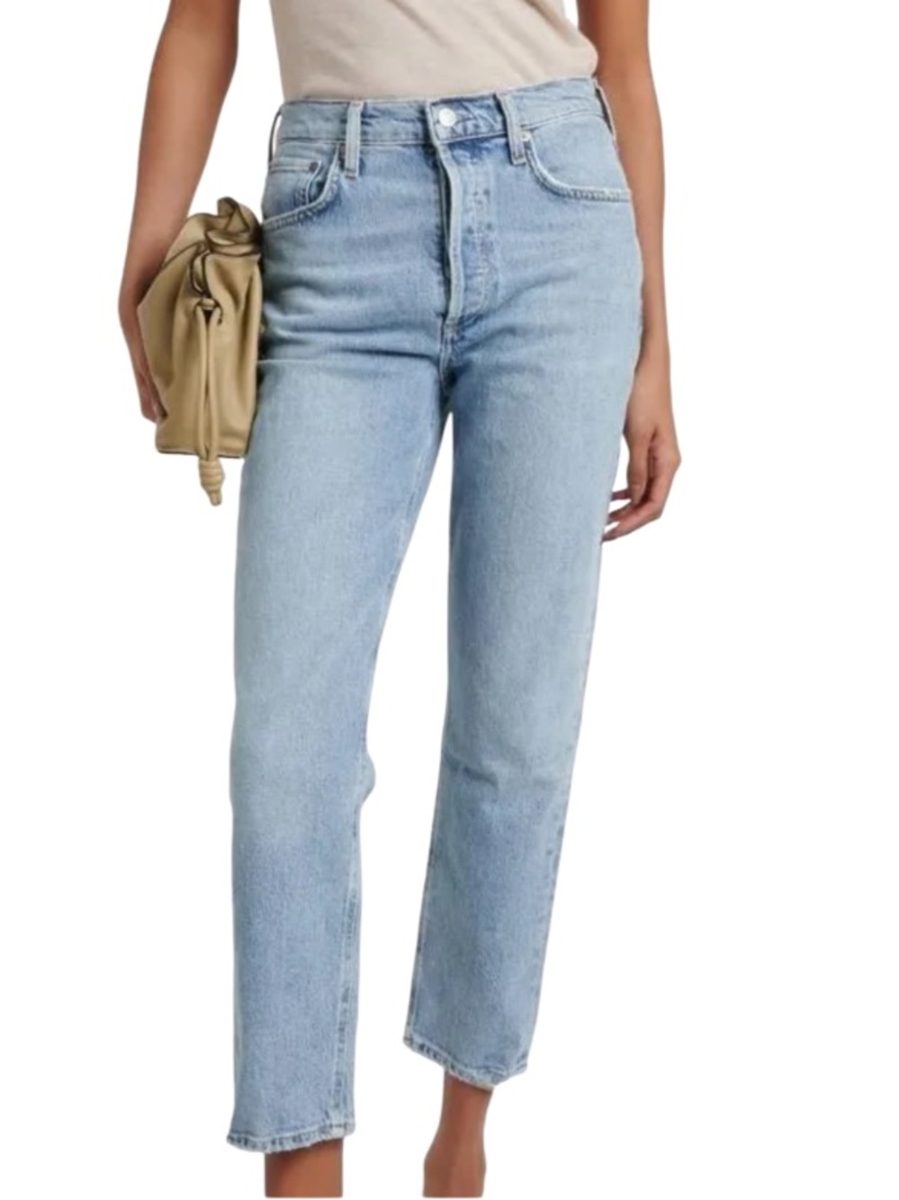 AGOLDE Riley Crop Jeans, light wash, High Rise Size 27